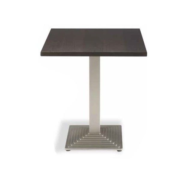 mesa cuadrada con base de hierro m368
