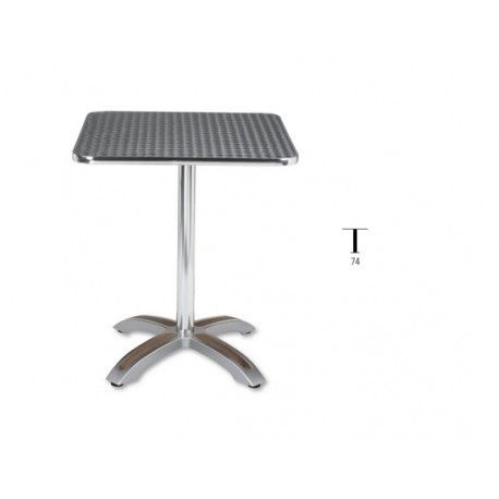 mesa cuadrada aluminio terraza hostelería m404