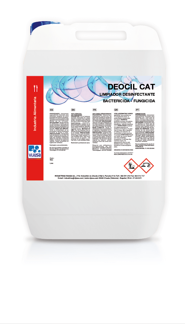 Limpiador desinfectante bactericida Vijusa DEOCIL CAT