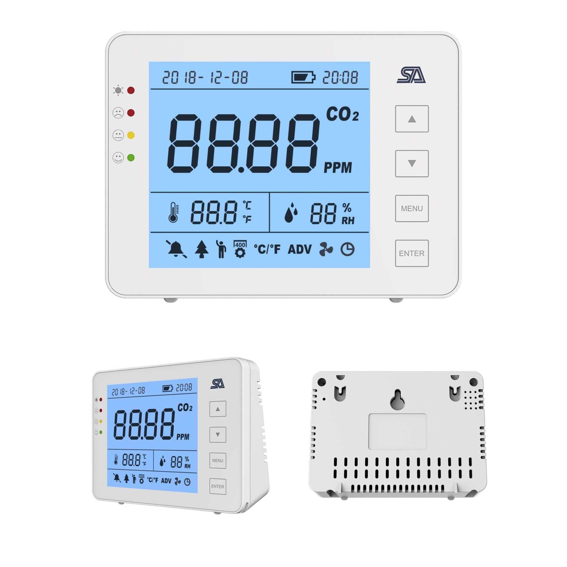 Medidor de CO2, Humedad y Temperatura ST-802