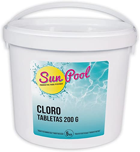 Cloro Disolución Lenta SunPool Tabletas 200g